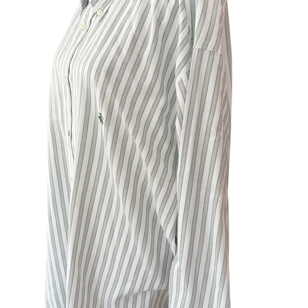 Brooks Brothers Striped Button front 100% Supima Cotton Shirt size XL.